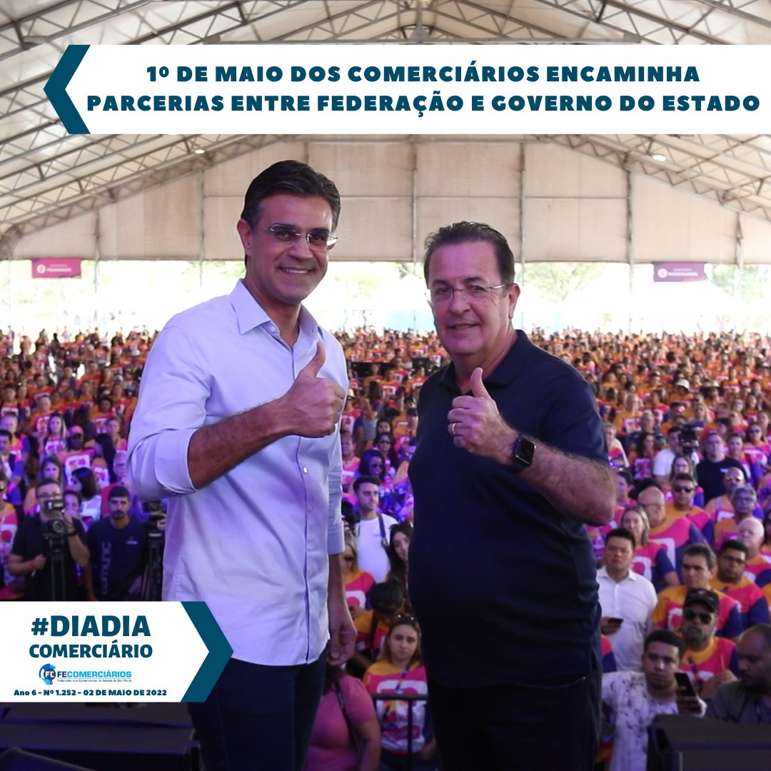 Entrevista do Governador Rodrigo Garcia e Luiz Carlos Motta, presidente da Fecomerciários
